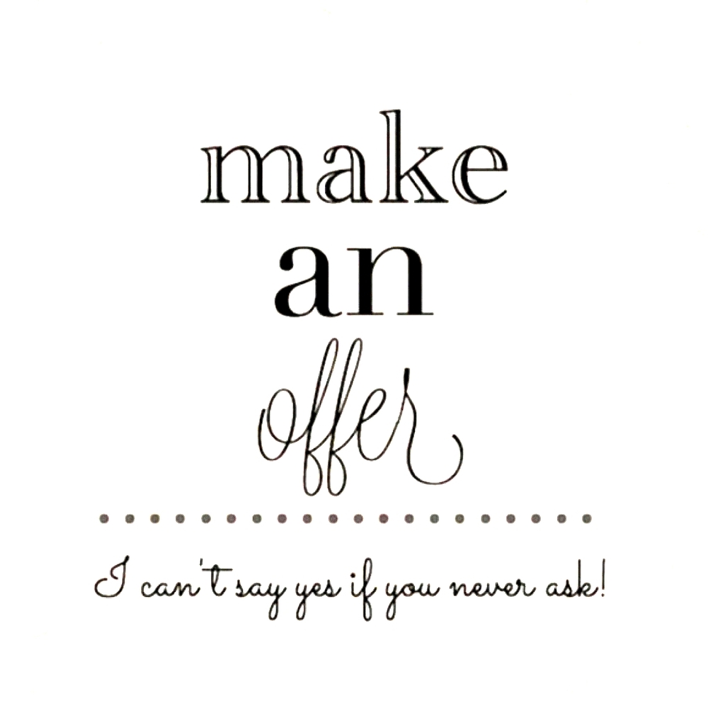 Make an offer in my closet!
